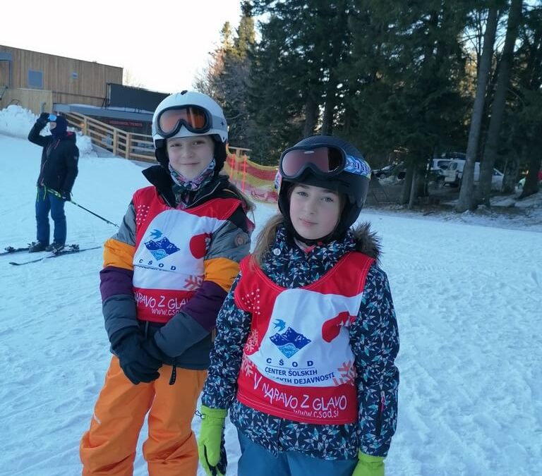 Šola v naravi, Slivniško Pohorje, 5. razred – 1. dan